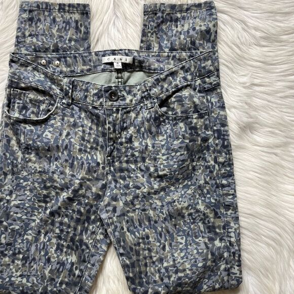 CAbi Denim - Cabi Modern Camp Stretchy Skinny Jeans Blue Green Size 4